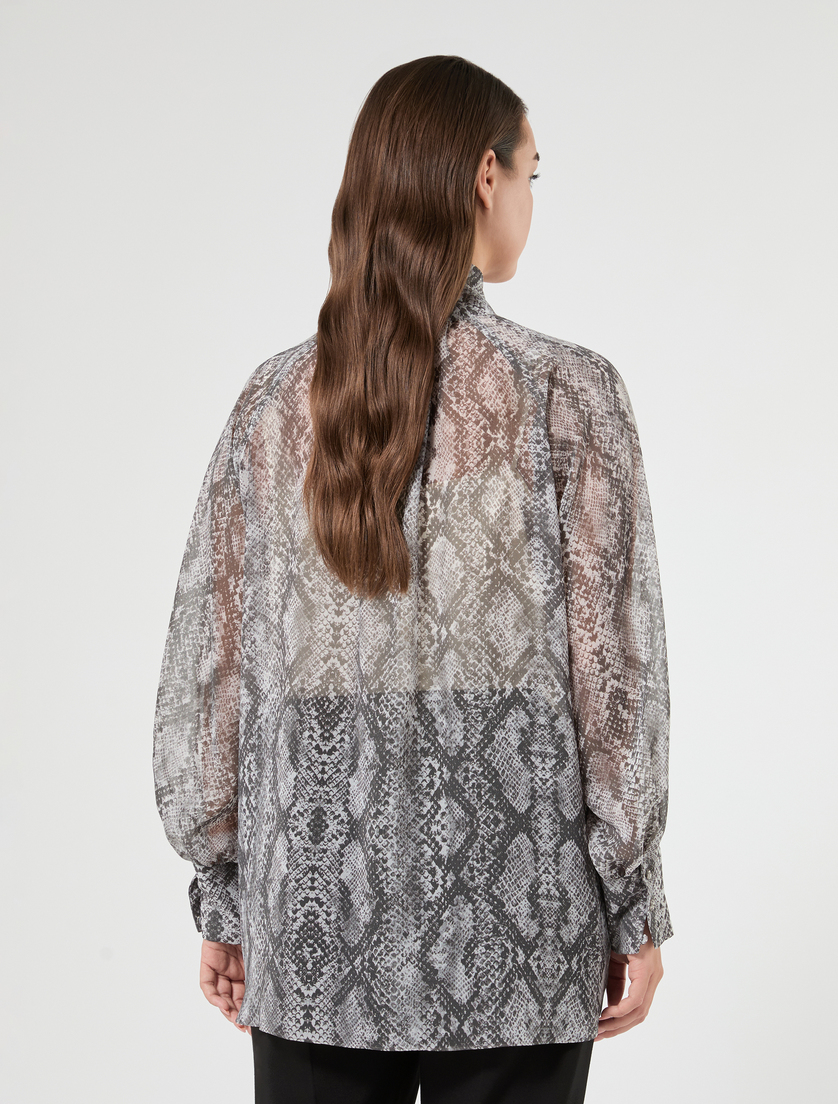 Georgette tunic - MEDIUM GREY - Marina Rinaldi - 4