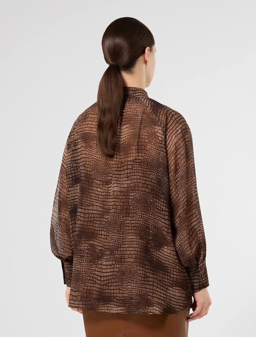 Georgette tunic - TOBACCO - Marina Rinaldi - 4