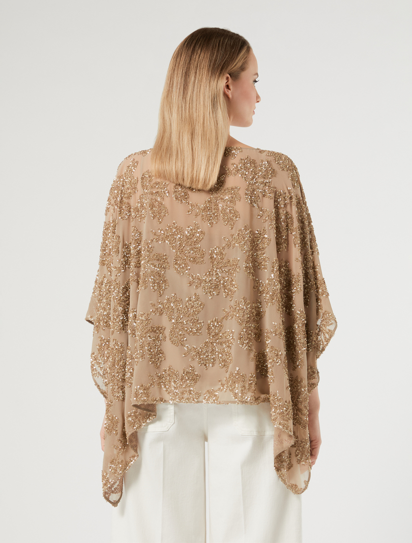 Chiffon poncho - TURTLEDOVE - Marina Rinaldi - 4