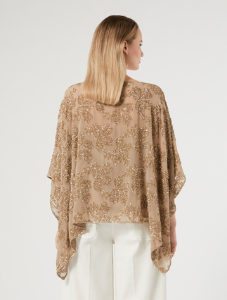 Chiffon poncho - TURTLEDOVE - Marina Rinaldi - 4