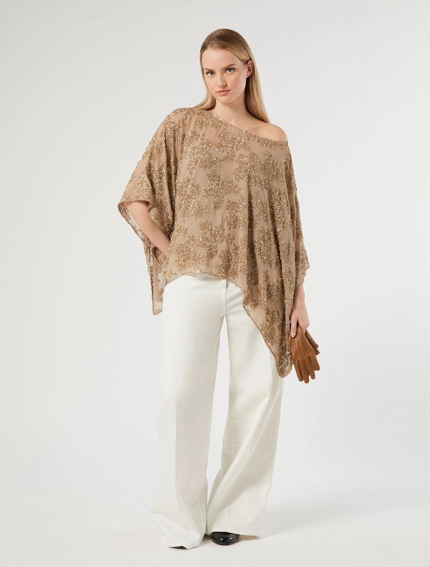 Chiffon poncho - Marina Rinaldi