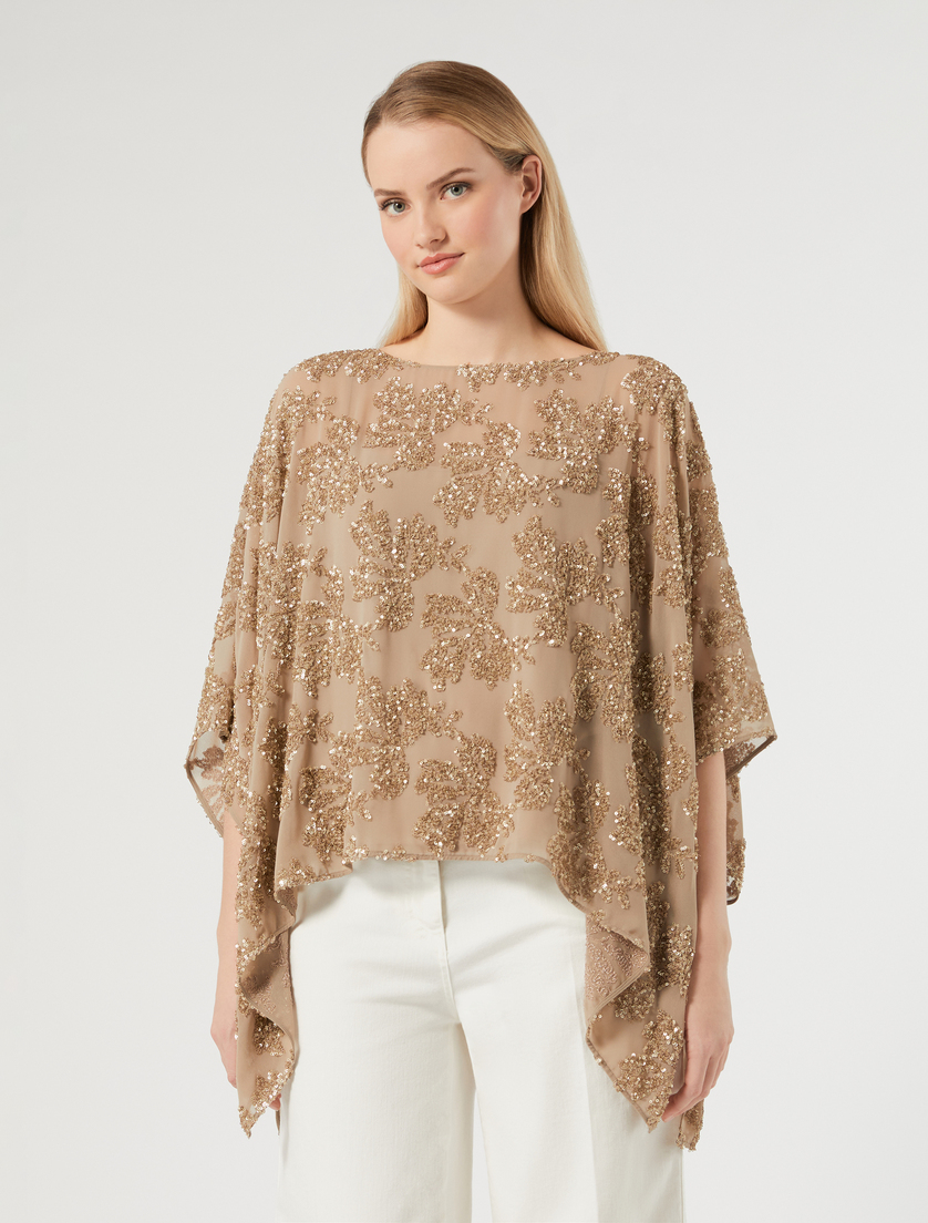 Chiffon poncho - TURTLEDOVE - Marina Rinaldi - 3