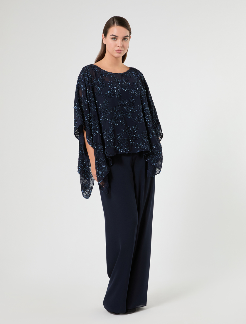 Chiffon poncho - Marina Rinaldi
