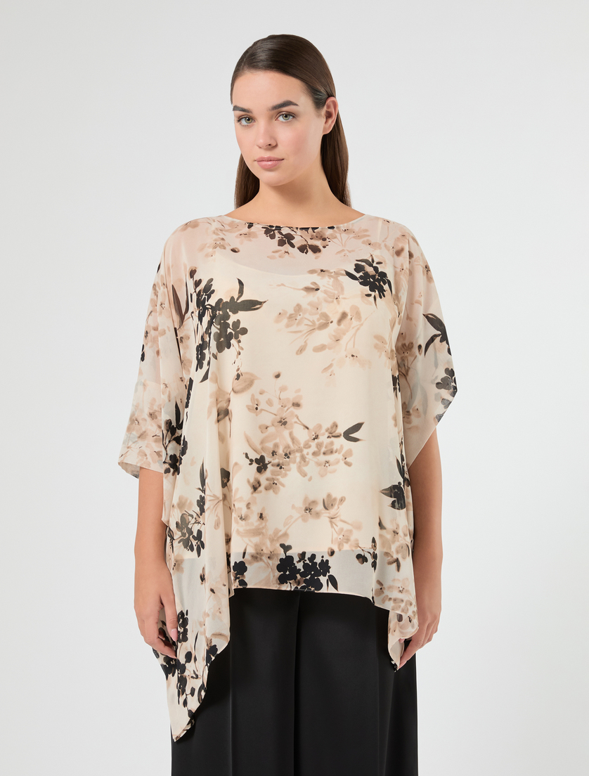 Georgette poncho and top - ICE - Marina Rinaldi - 3