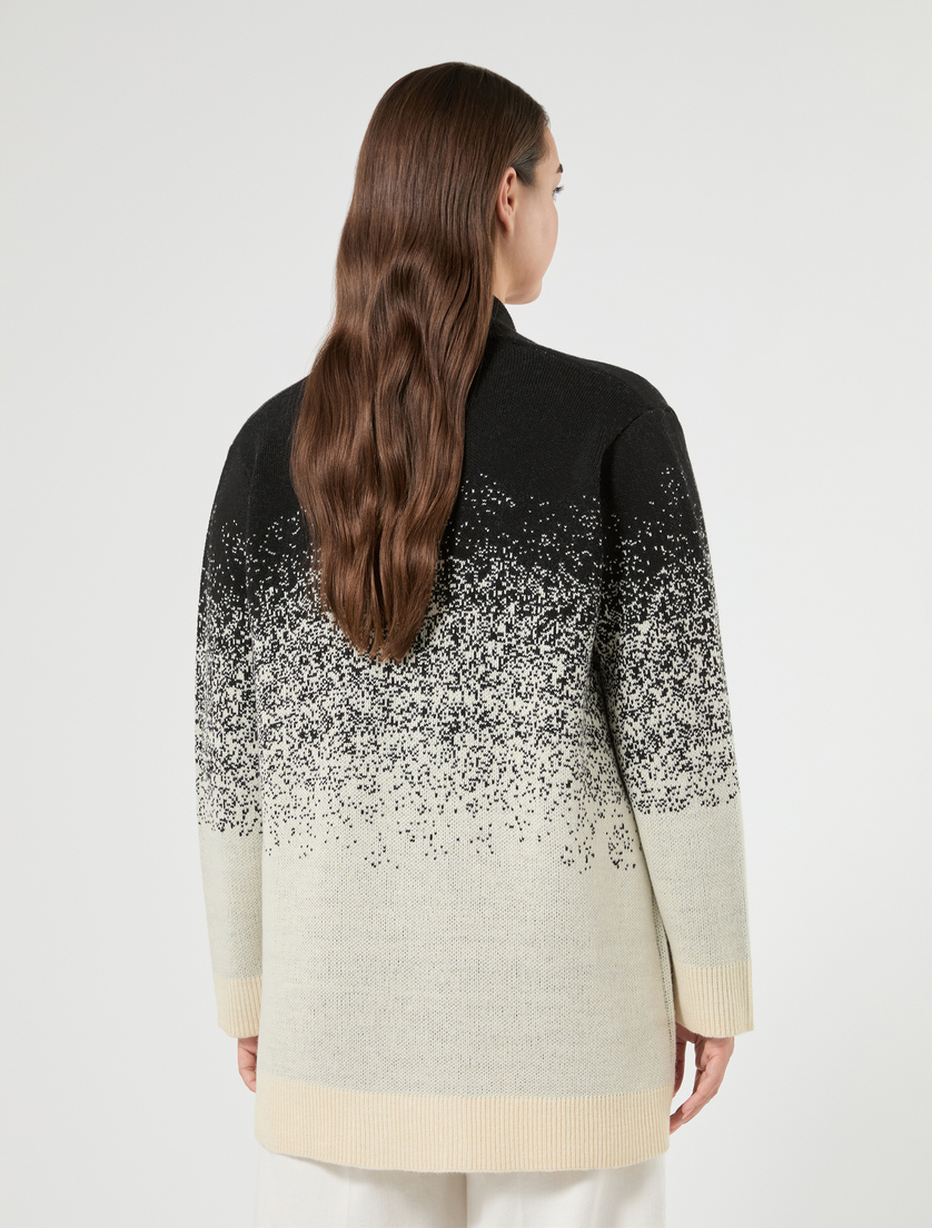 Giacca in maglia jacquard - NERO - Marina Rinaldi - 4