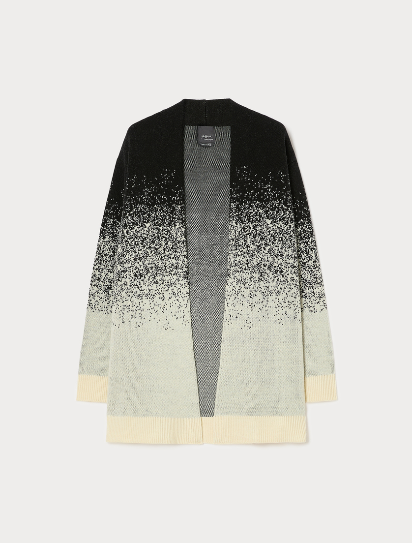 Giacca in maglia jacquard - NERO - Marina Rinaldi