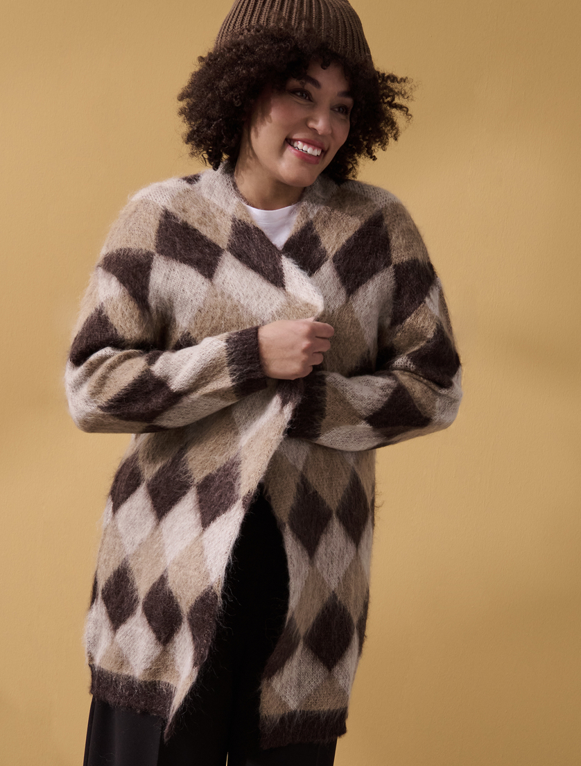 Maxi cardigan di misto mohair - Marina Rinaldi