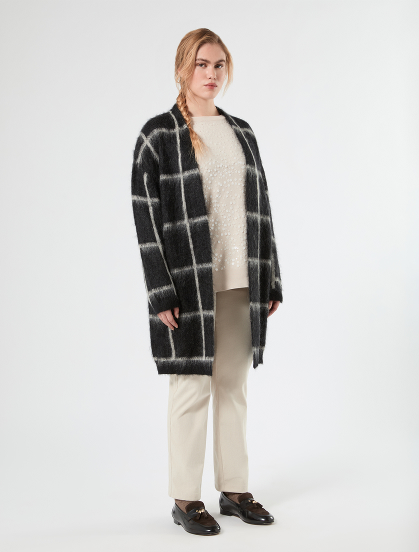 Mohair-blend maxi cardigan - BLACK - Marina Rinaldi - 3