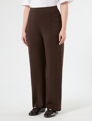 Viscose knit trousers - COCOA