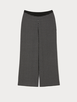 Jacquard wool-blend trousers - Marina Rinaldi