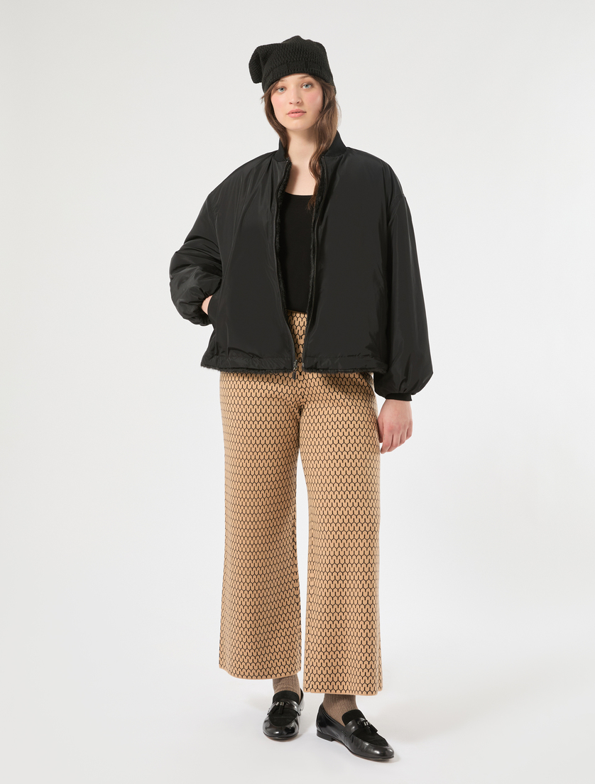 Jacquard wool-blend trousers - Marina Rinaldi