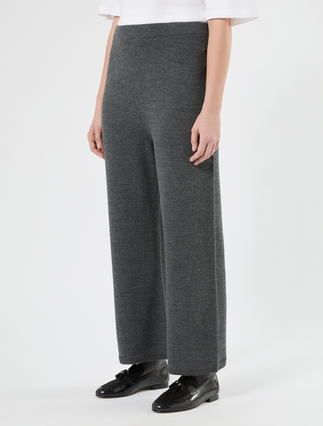 Knit trousers - DARK GREY