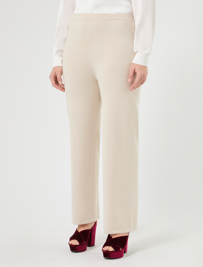 Wide-fit stretch viscose trousers - ICE - Marina Rinaldi - 3