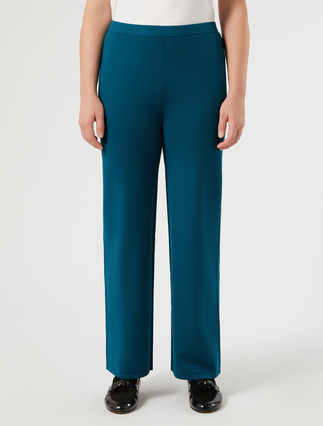 Wide-fit stretch viscose trousers - OIL - Marina Rinaldi - 3