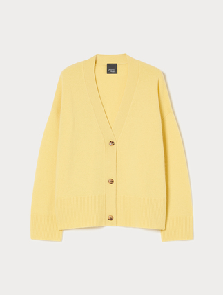 Wool cardigan - PALE YELLOW - Marina Rinaldi - 1