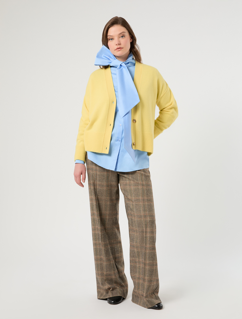 Wool cardigan - PALE YELLOW - Marina Rinaldi - 2