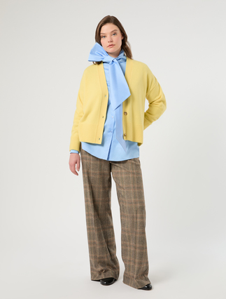 Wool cardigan - PALE YELLOW - Marina Rinaldi - 2