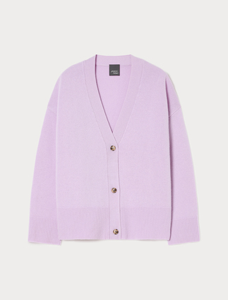 Wool cardigan - LILAC - Marina Rinaldi - 1