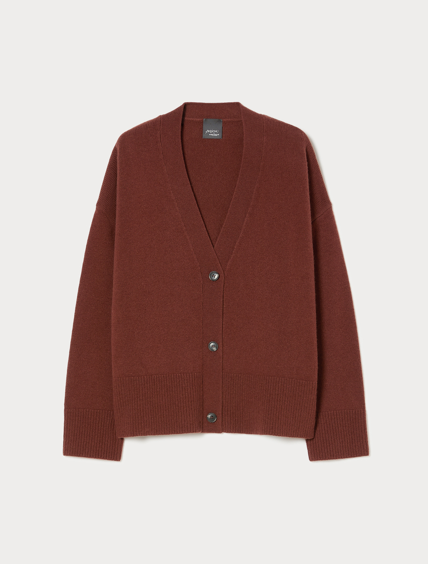 Wool cardigan - EARTH - Marina Rinaldi