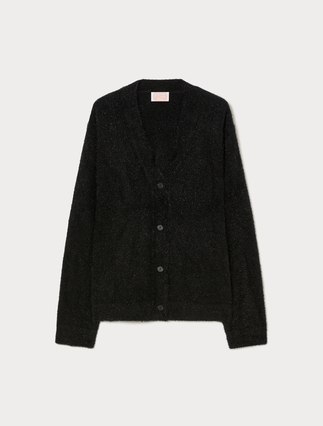Cardigan in frosted-effect yarn - Marina Rinaldi