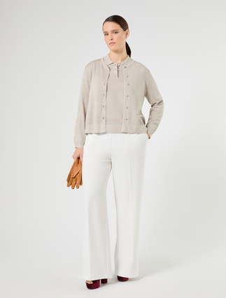 Viscose and lurex cardigan - Marina Rinaldi