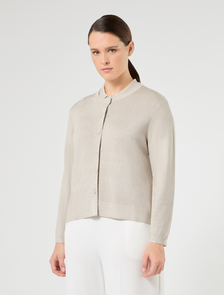 Viscose and lurex cardigan - ICE