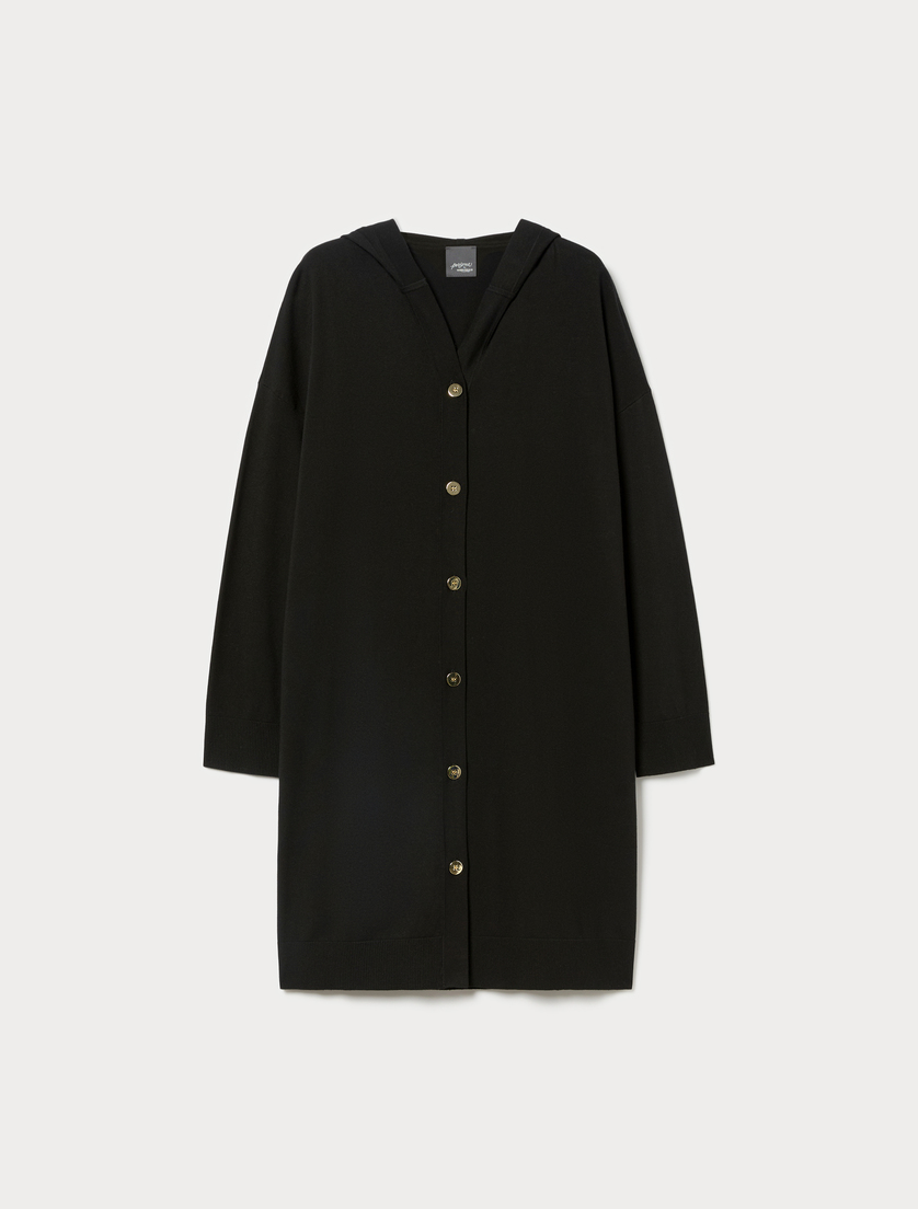 Maxi-Cardigan aus Viskose - SCHWARZ - Marina Rinaldi