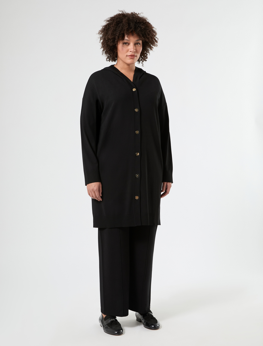Maxi-Cardigan aus Viskose - SCHWARZ - Marina Rinaldi - 3
