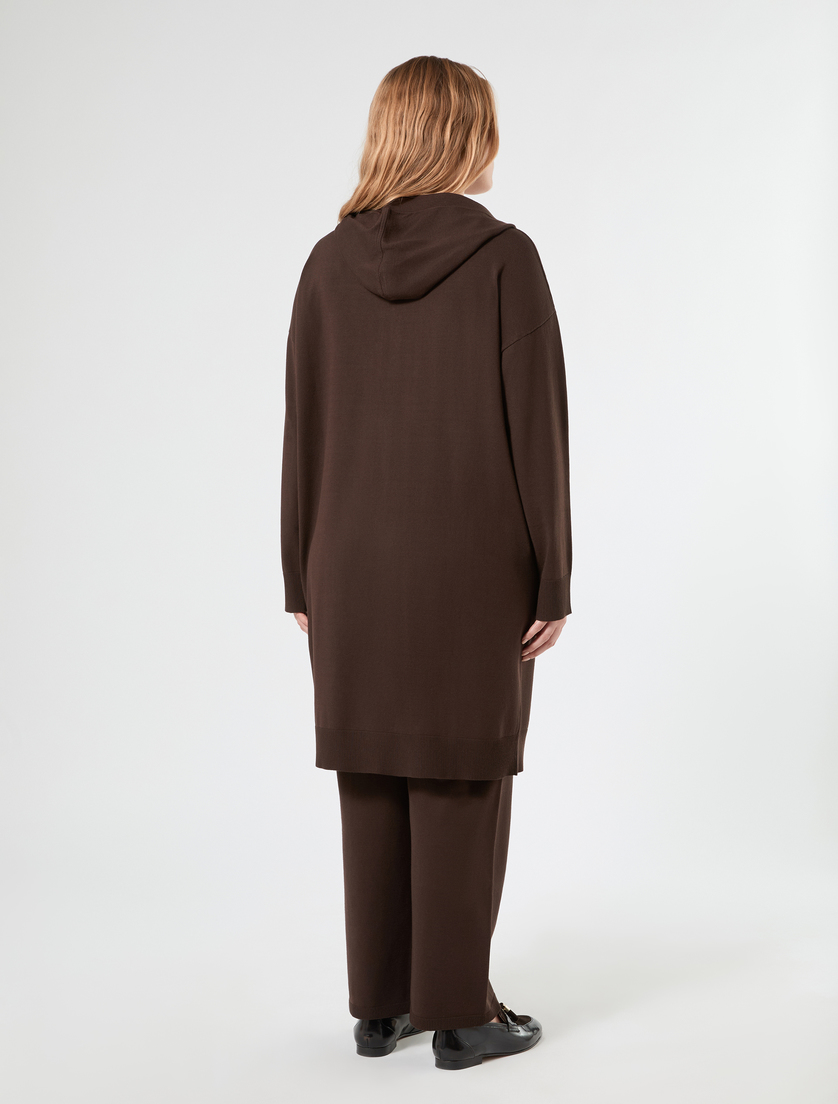Maxi-Cardigan aus Viskose - KAKAO - Marina Rinaldi - 4