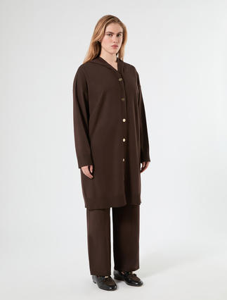 Maxi-Cardigan aus Viskose - KAKAO - Marina Rinaldi - 3