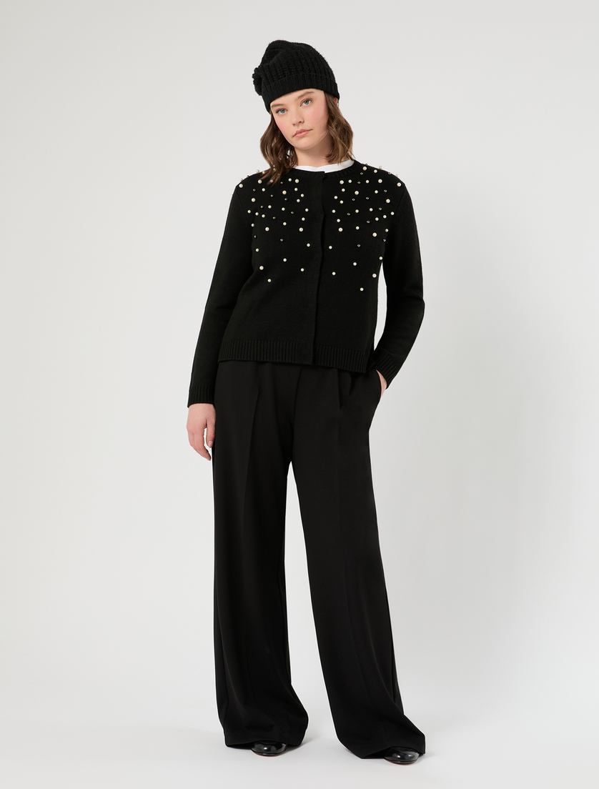 Embroidered wool and cashmere cardigan - Marina Rinaldi