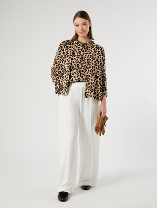 Jacquard wool-blend cardigan - CAMEL - Marina Rinaldi - 2