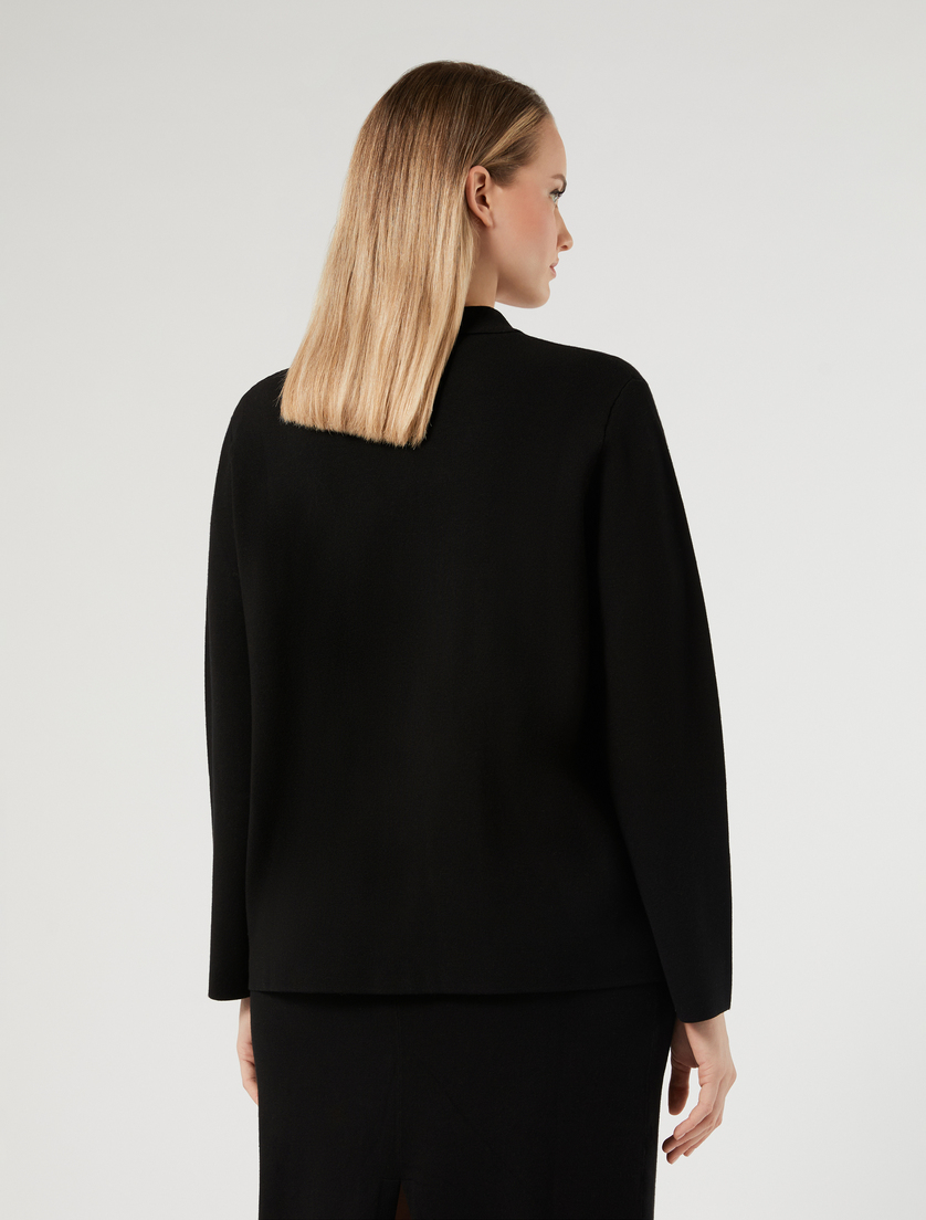 Viscose jacket - BLACK - Marina Rinaldi - 4
