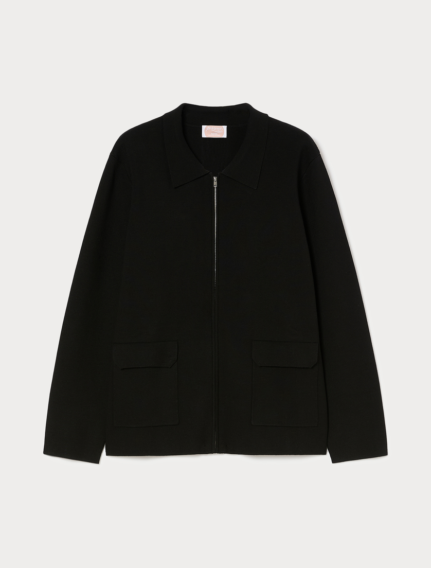 Viscose jacket - BLACK - Marina Rinaldi
