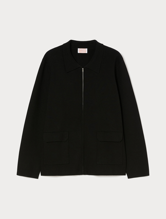 Viscose jacket - BLACK - Marina Rinaldi - 1