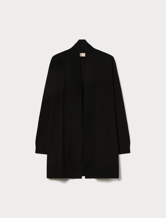 Long viscose cardigan - BLACK - Marina Rinaldi - 1