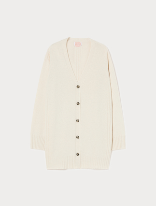 Cardigan aus Kaschmirmischung - TAUBENGRAU - Marina Rinaldi - 1