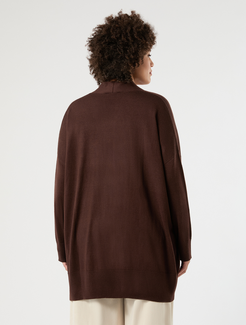 Wool-blend cardigan - COCOA - Marina Rinaldi - 4