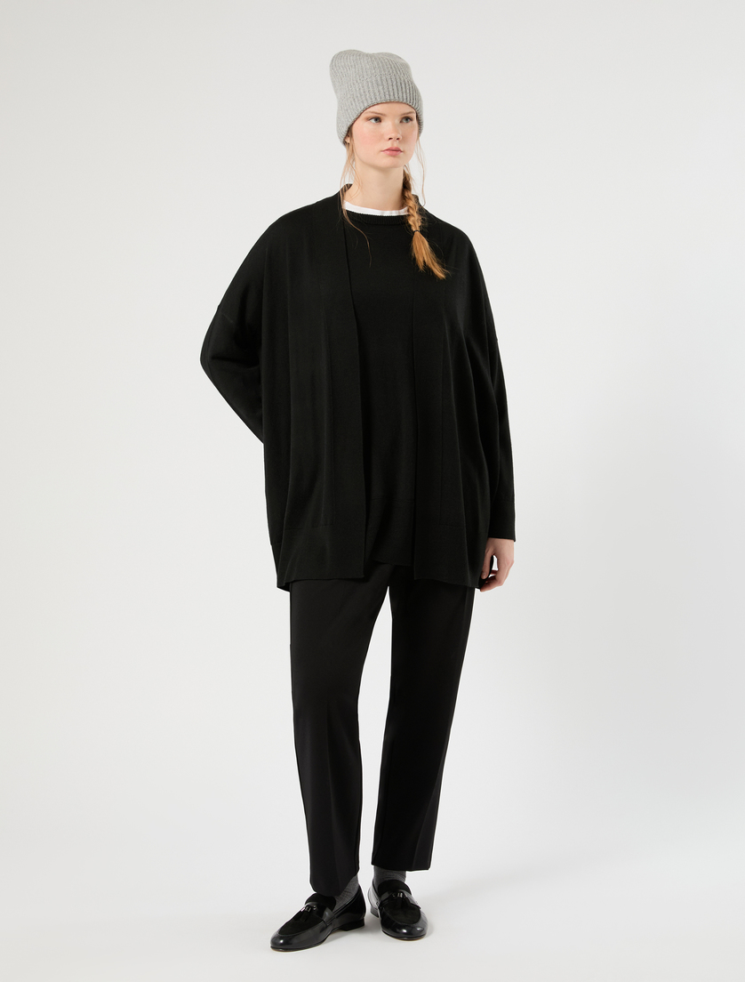 Wool-blend cardigan - BLACK - Marina Rinaldi - 2