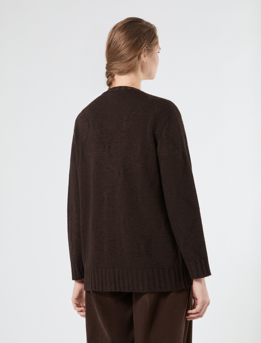 Cardigan aus Wollmischgewebe - KAKAO - Marina Rinaldi - 4