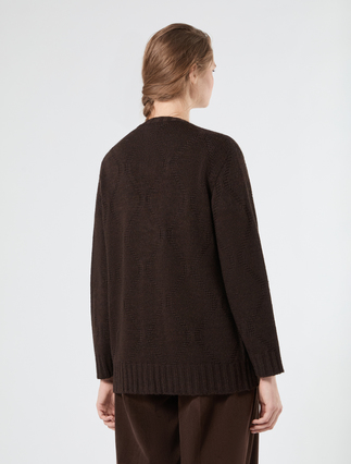 Cardigan aus Wollmischgewebe - KAKAO - Marina Rinaldi - 4