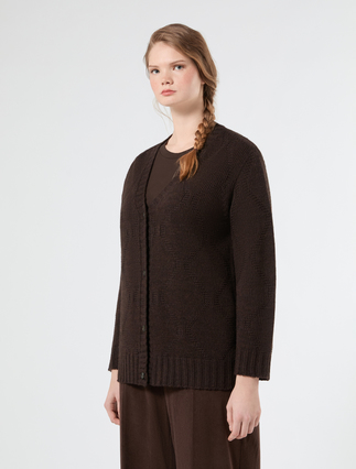 Cardigan aus Wollmischgewebe - KAKAO - Marina Rinaldi - 3
