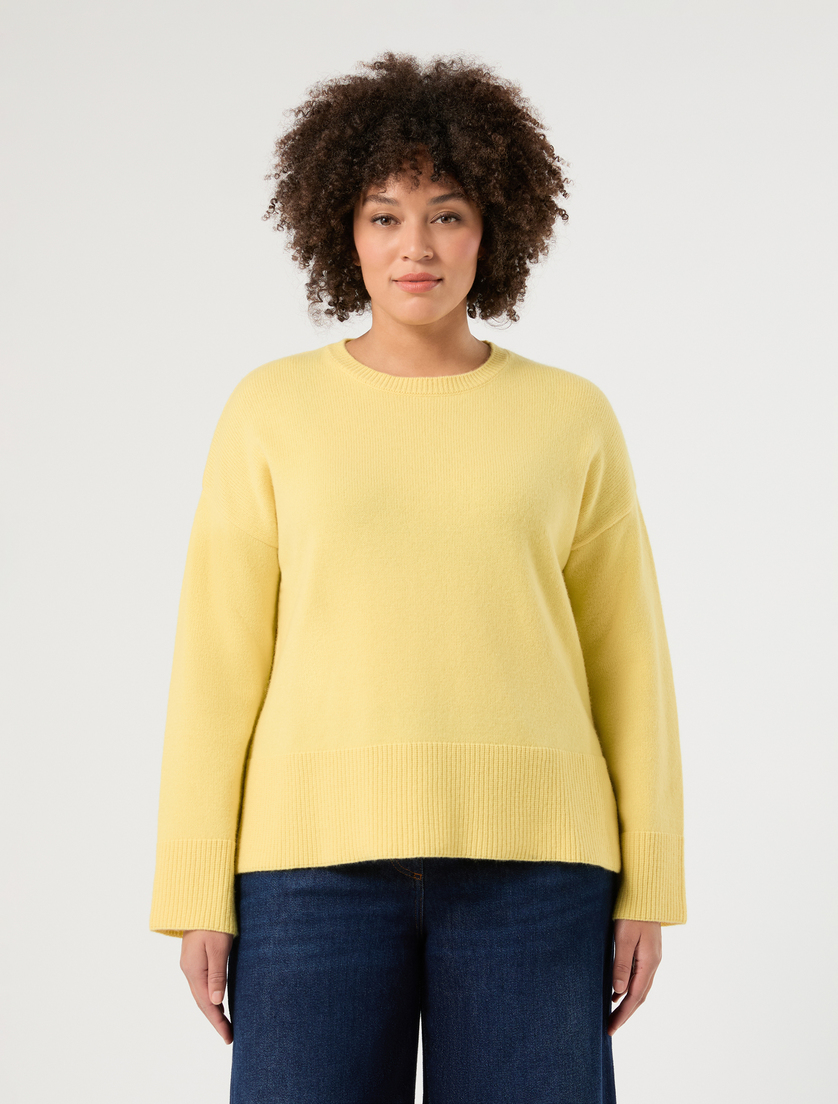 Wool sweater - PALE YELLOW - Marina Rinaldi - 3