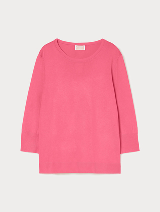 Stretch viscose sweater - RASPBERRY - Marina Rinaldi - 1