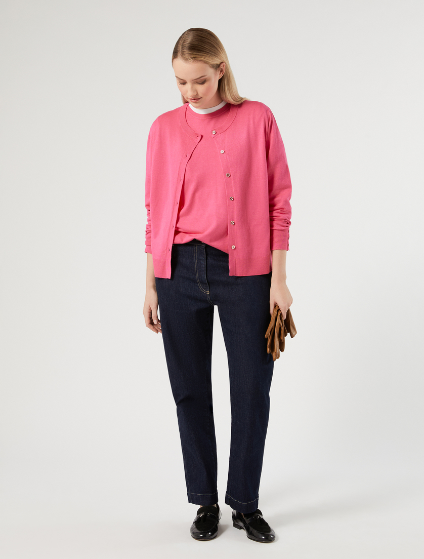 Stretch viscose sweater - RASPBERRY - Marina Rinaldi - 2