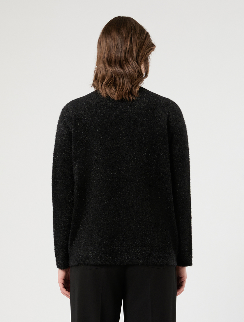 Jumper in frosted-effect yarn - BLACK - Marina Rinaldi - 4