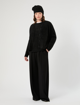 Jumper in frosted-effect yarn - BLACK - Marina Rinaldi - 2