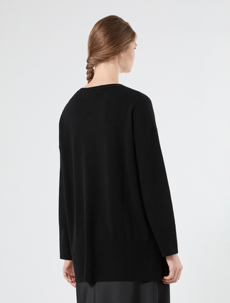 Wool sweater - BLACK - Marina Rinaldi - 4