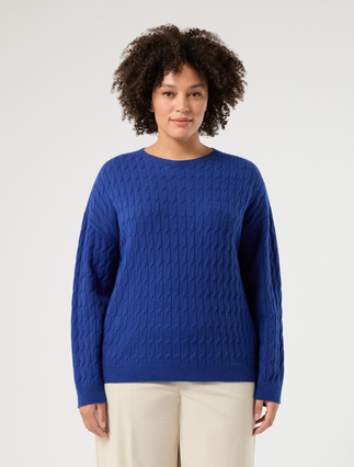 Pullover aus Wolle und Kaschmir - LICHTBLAU