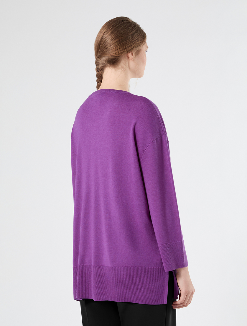 Wollpullover - DUNKEL VIOLETT - Marina Rinaldi - 4